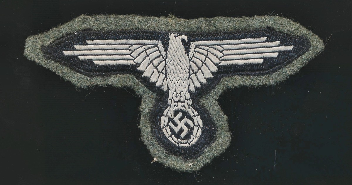 Sold Uniform Removed Waffen Ss Sleeve Eagle