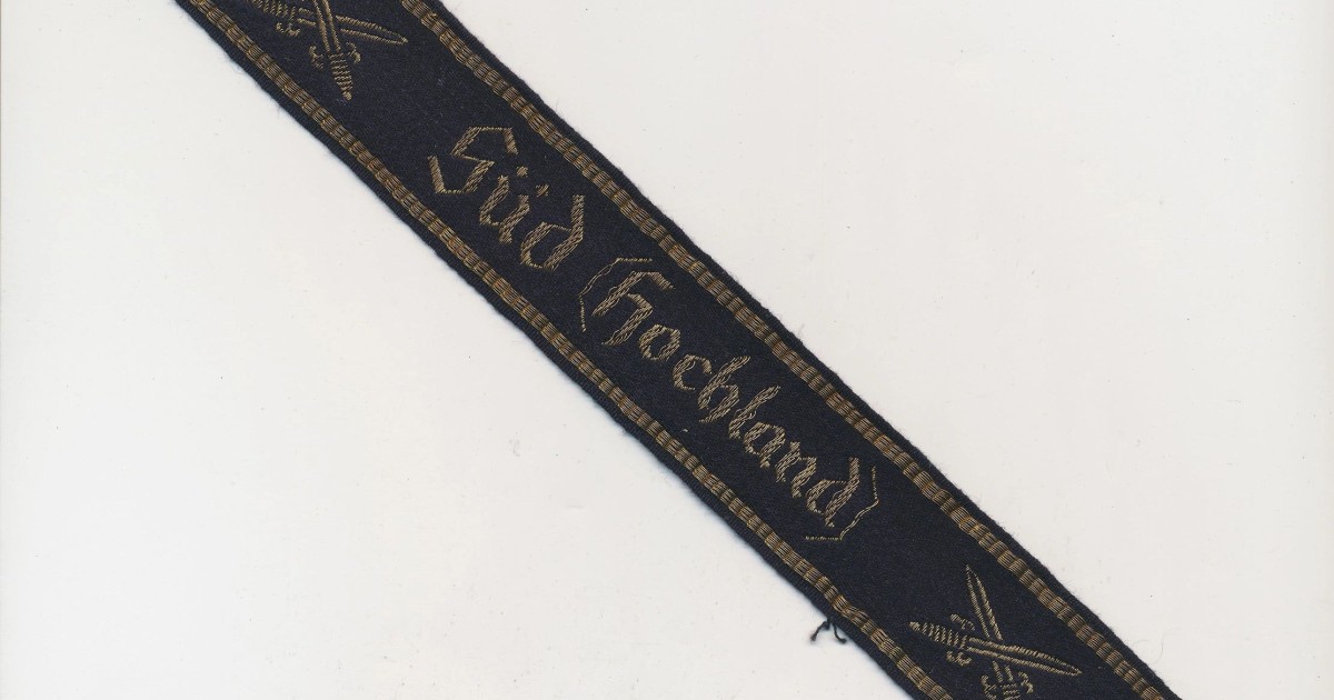 Soldatenbund S D Hochland Cuff Title In Gold Flatwire