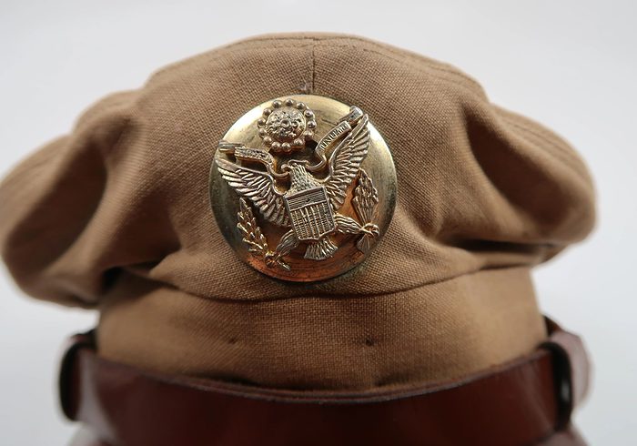 NAMED US Army Air Corps enlisted ranks crusher cap - Image 4
