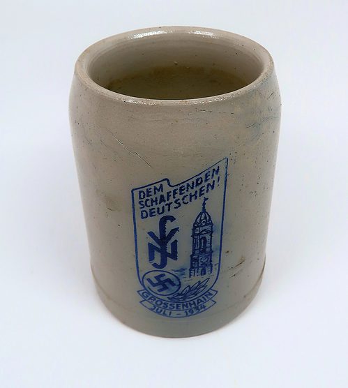 Nationalsozialistische Volkswohlfahrt NSV ceramic beer mug