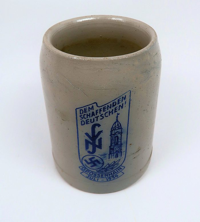 Nationalsozialistische Volkswohlfahrt NSV ceramic beer mug