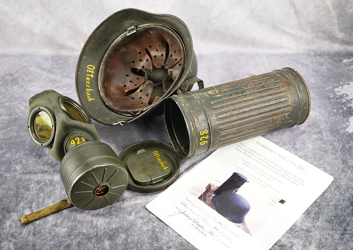 Gas Mask & Canister w/ VET PROVENANCE