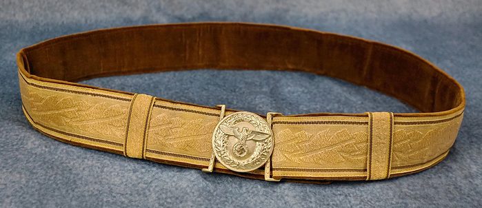 SOLD - NSDAP Political Leader Brocade Belt & Buckle