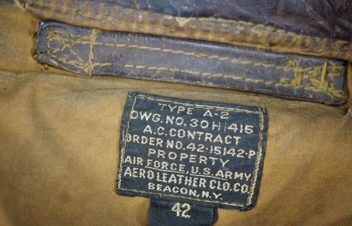 US Army Air Corps Leather A2 Bomber Jacket MONTE CARLO 42 - Image 8