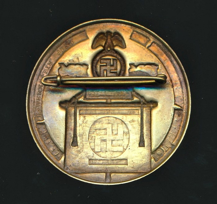 10 Jährige Wiederkehr des Reichsparteitages Weimar 1926-1936 Tinnie - Image 2