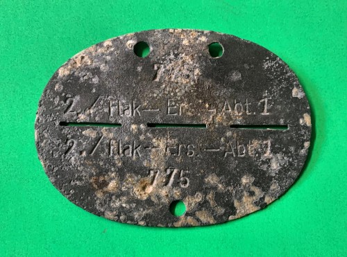 2. Flak Regiment 1 Erkennungsmarke Disc