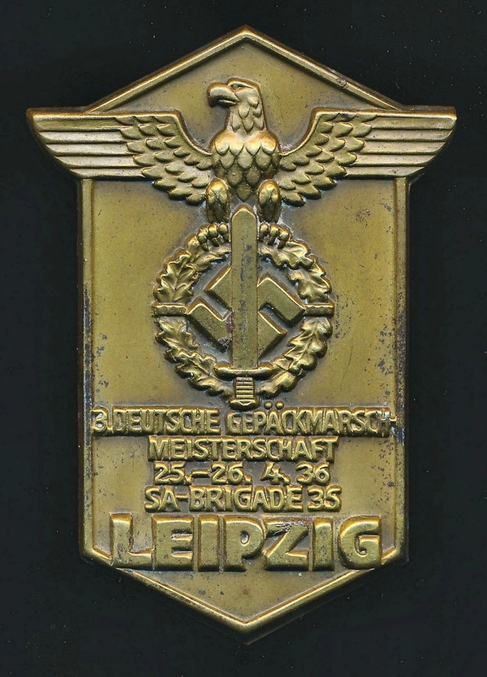 3rd Deutsche Gepäckmarsch Meisterschaft Liepzig SA Brigade 35 Tinnie