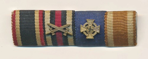 4 Place Third Reich era Service Ribbon Bar