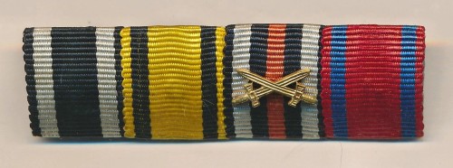 4 Place WW1 Ribbon Bar