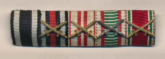 5 Place WW1 Ribbon Bar