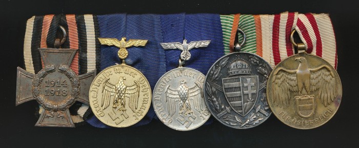 5 Place Wehrmacht Service Medal Bar