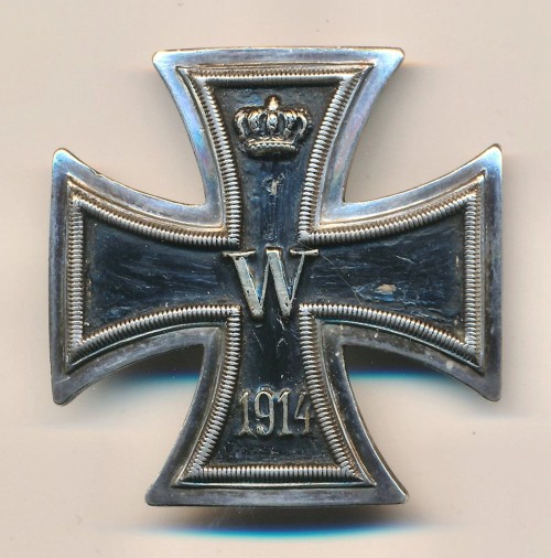 800 Silver Marked Imperial Iron Cross 1st Class