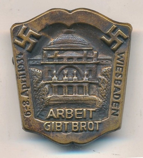 Arbeit Gibt Brot Wiesbaden 1934 Tinnie