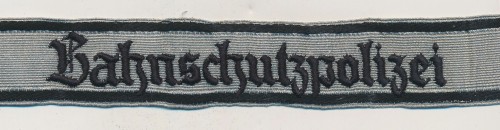 Bahnschutzpolizei Cuff Title