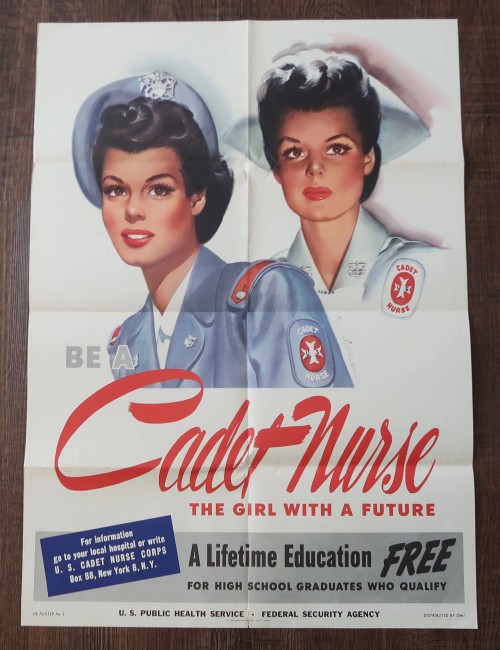 Be a Cadet Nurse The Girl With a Future Campaign Poster