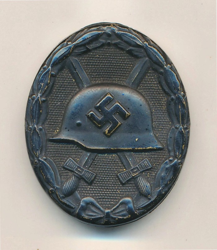 Black Wound Badge produced in Brass