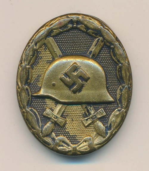 Black Wound Badge produced in Brass