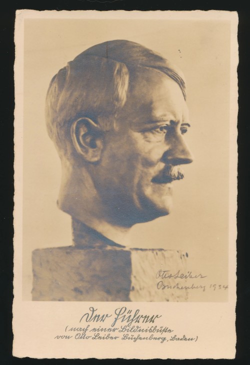 Bust of Adolf Hitler Postcard