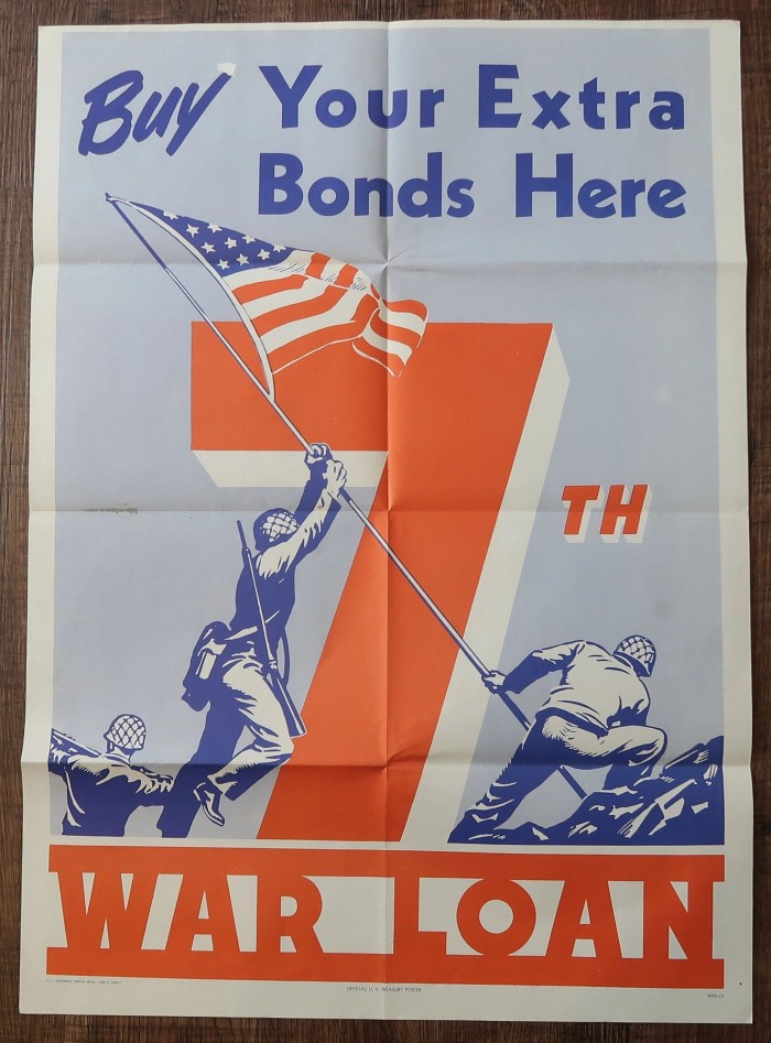 Buy Your Extra Bonds Here 7th War Loan Poster