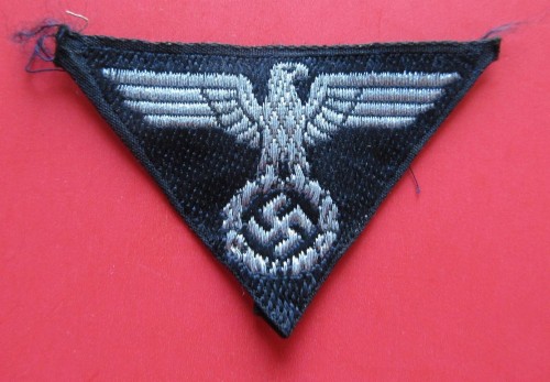 DAF flat wire officer's cap eagle