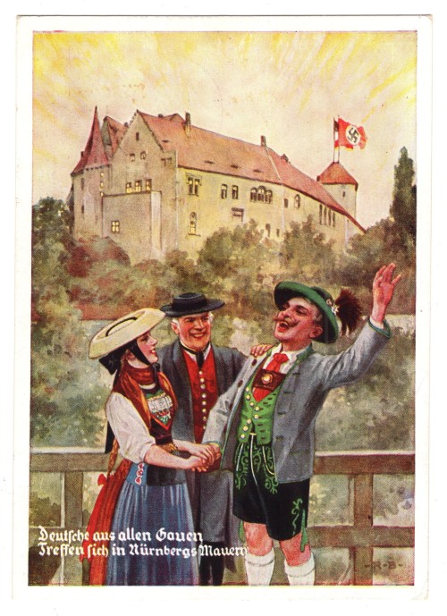 Deutsches aus allen Gauen Treffen sich in Nürnbergs Mauern Postcard