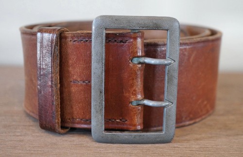 Double Claw Brown Leather Belt