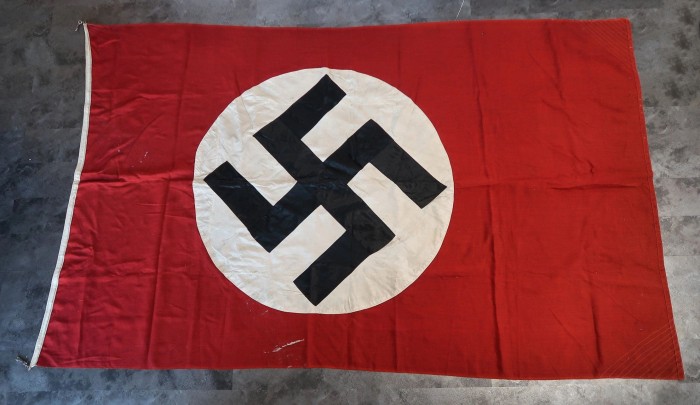 Double Sided NSDAP Flag w/ Clips