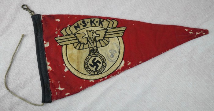 Early Chain Stitched NSKK Auto Pennant w/ Rope