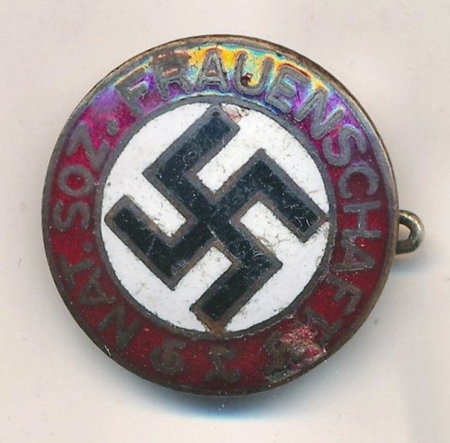 Early Frauenschaft NSDAP Enamel Membership Pin