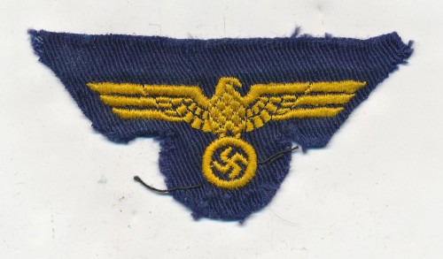 French made Kriegsmarine HBT cap eagle