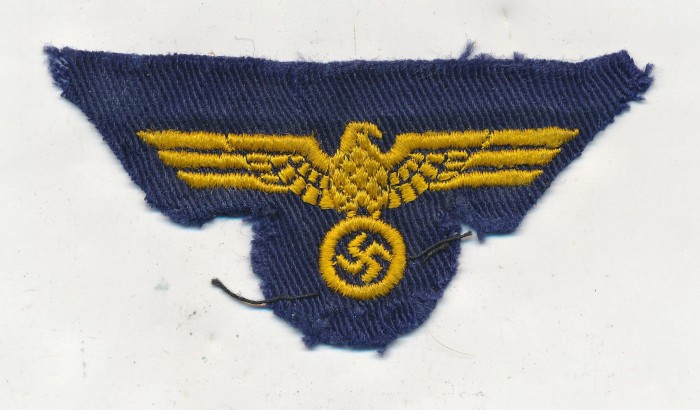 French made Kriegsmarine HBT cap eagle