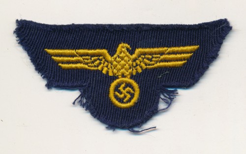 French made Kriegsmarine HBT cap eagle