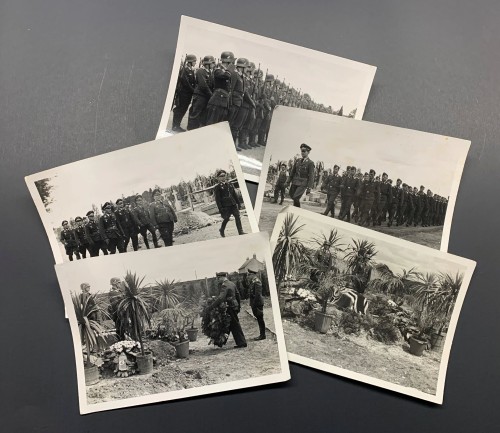 Group of Photos to a Tropical Theater Luftwaffe Funeral