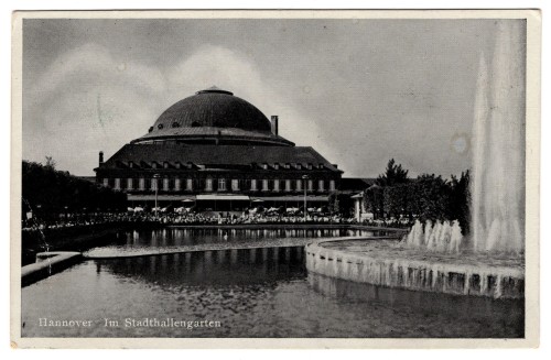 Hannover Stadthallengarten Postcard