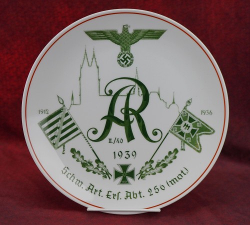 Heer Motorized Artillery Regiment 256 Meissen Plate