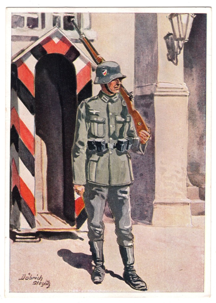 Heer Sentry Guard Post Postcard