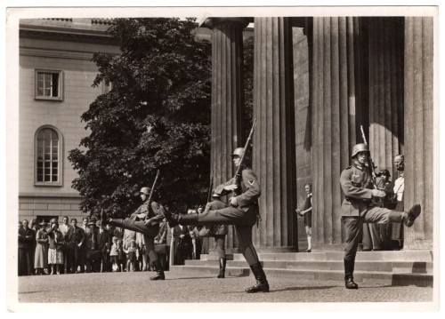 Heer Soldiers Marching Postcard