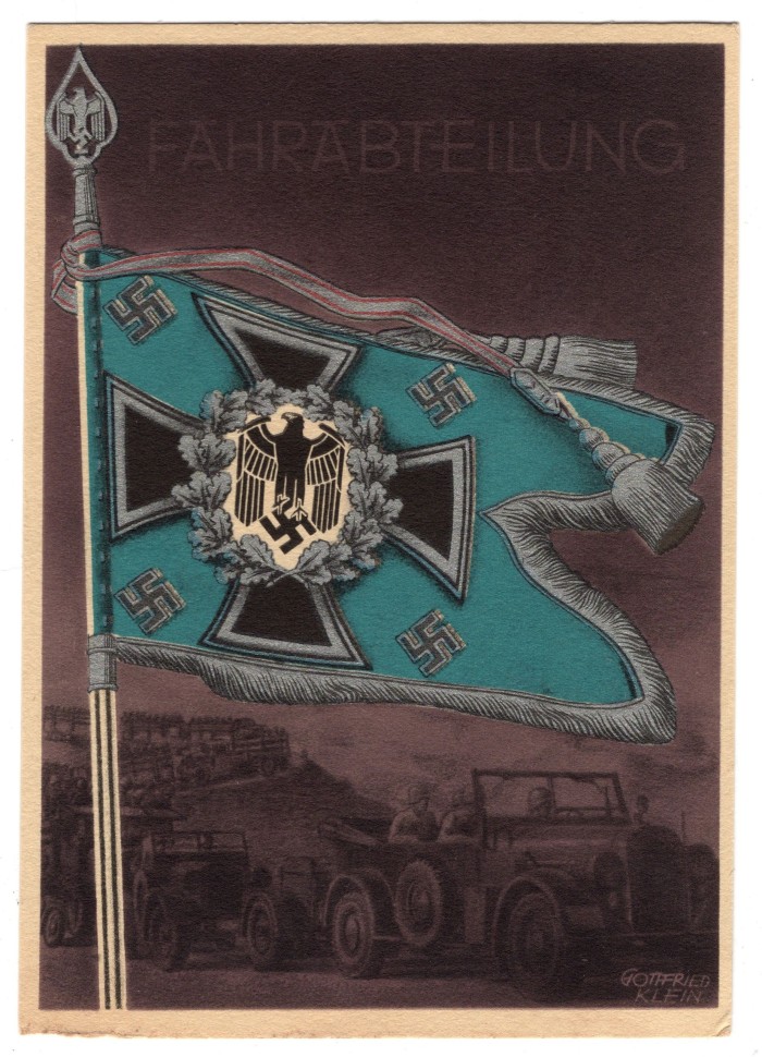 Heer Transport Swallowtail Standarte Postcard