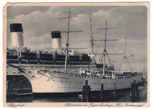 Hein Godenwind Hitler Youth Hostel Ship Photo Postcard