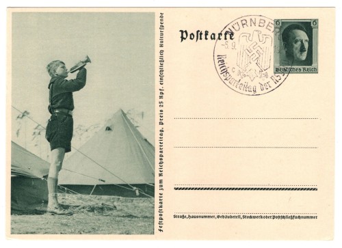 Hitler Youth Reichsparteitag Postcard