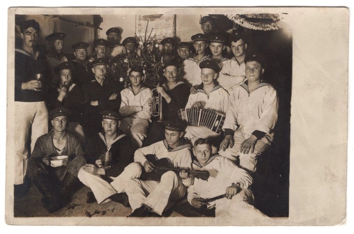 Imperial German Navy Group Photo Postcard