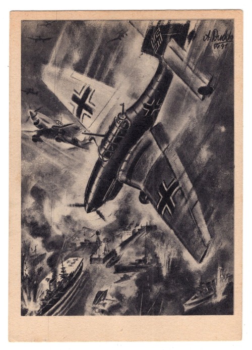 JU-87 Stuka Postcard