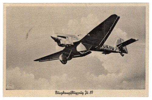 JU-87 Stuka Postcard