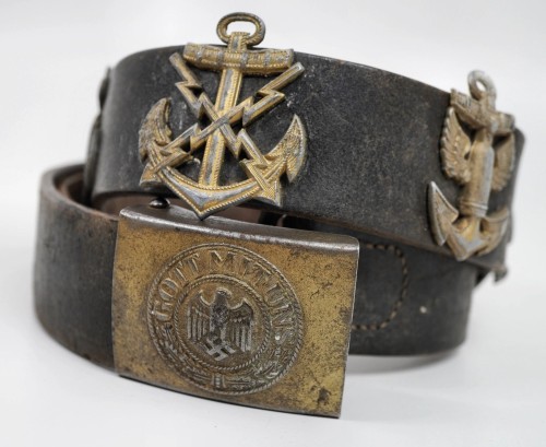 Kriegsmarine EM/NCO Hate Belt & Buckle