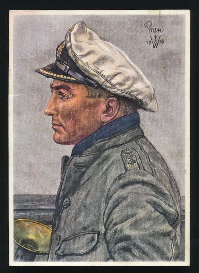 Kriegsmarine Kapitänleutnant Prien Postcard