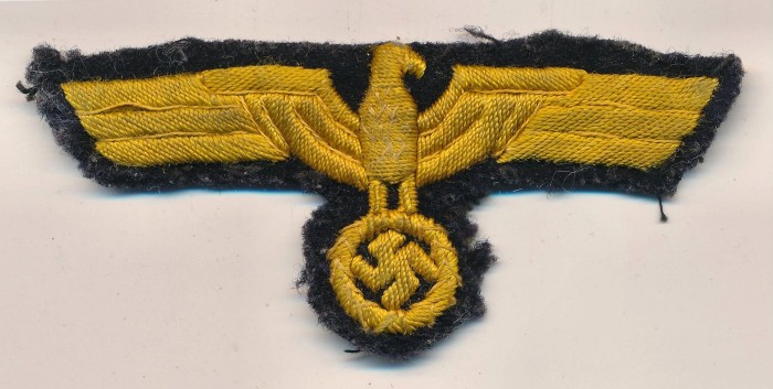 Kriegsmarine Officer Breast Eagle in Cellion