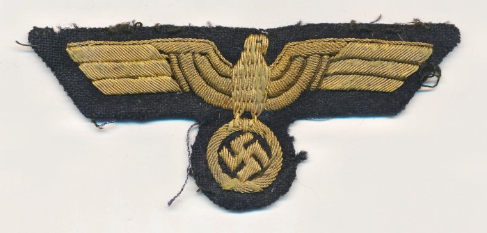 Kriegsmarine Officer Breast Eagle in Cellion