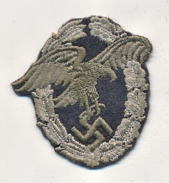 Luftwaffe Observer Badge in Cloth