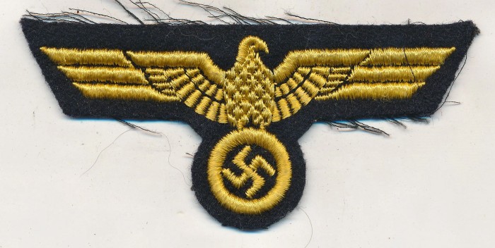 Machine Embroidered Kriegsmarine Breast Eagle