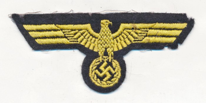 Machine Embroidered Kriegsmarine Breast Eagle